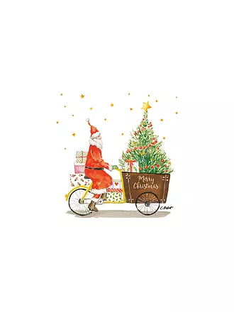 PAPER-PRODUCTS | Weihnachts Lunch-Servietten 33x33cm SANTA DELIVERY | 